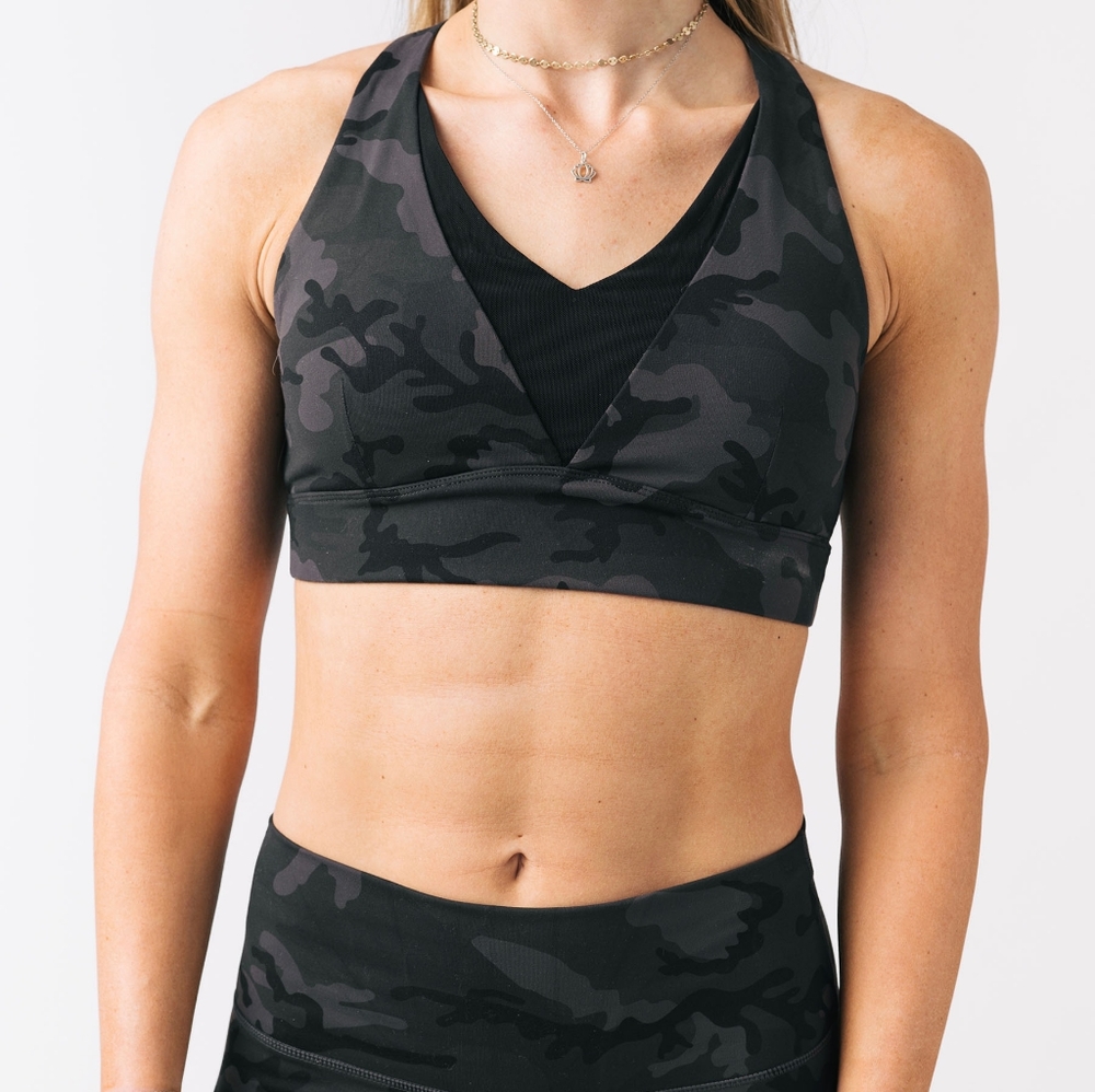 Zyia Forest Camo Adjustable Mesh Bra